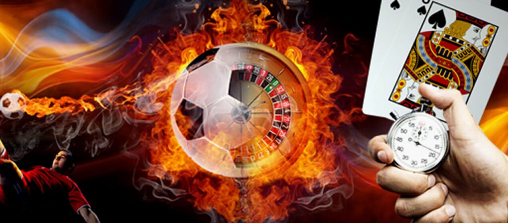 Studio dealer langsung dengan meja blackjack dan roulette
